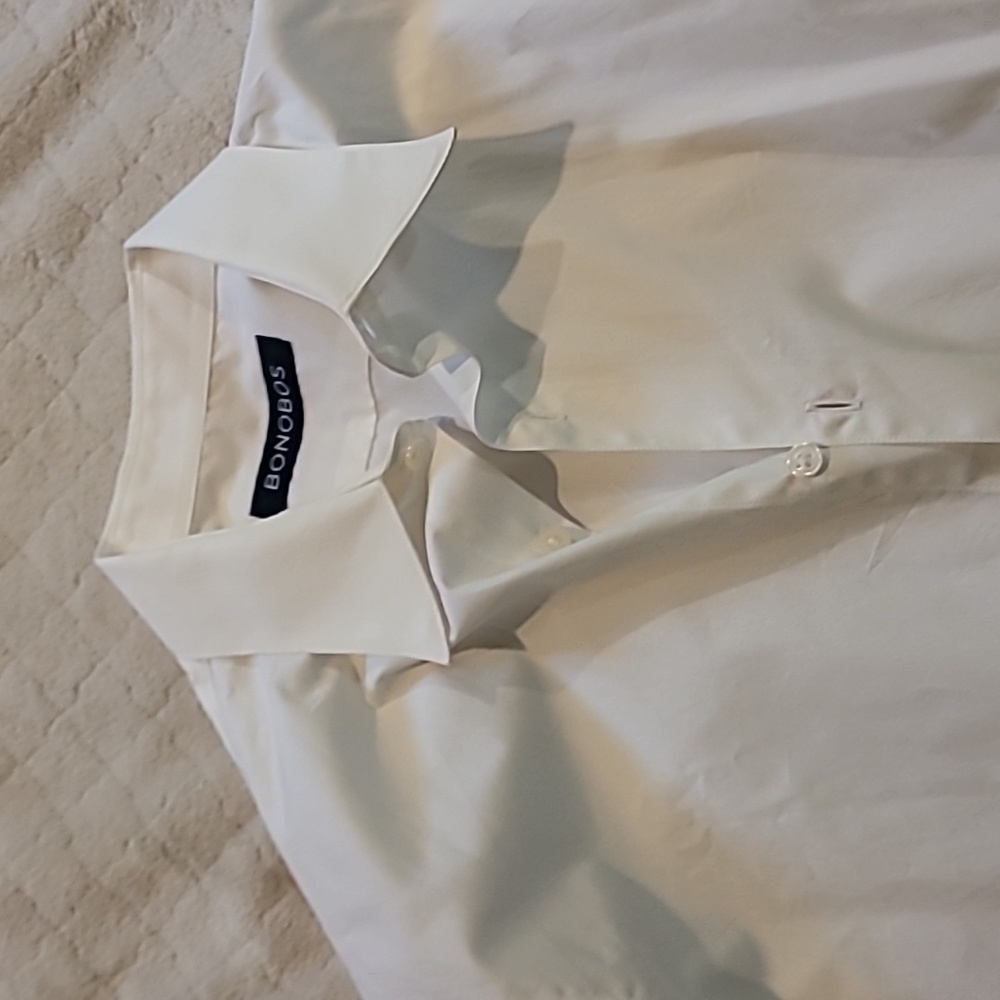 Bonobos slim fit 16/33 white button down shirt
